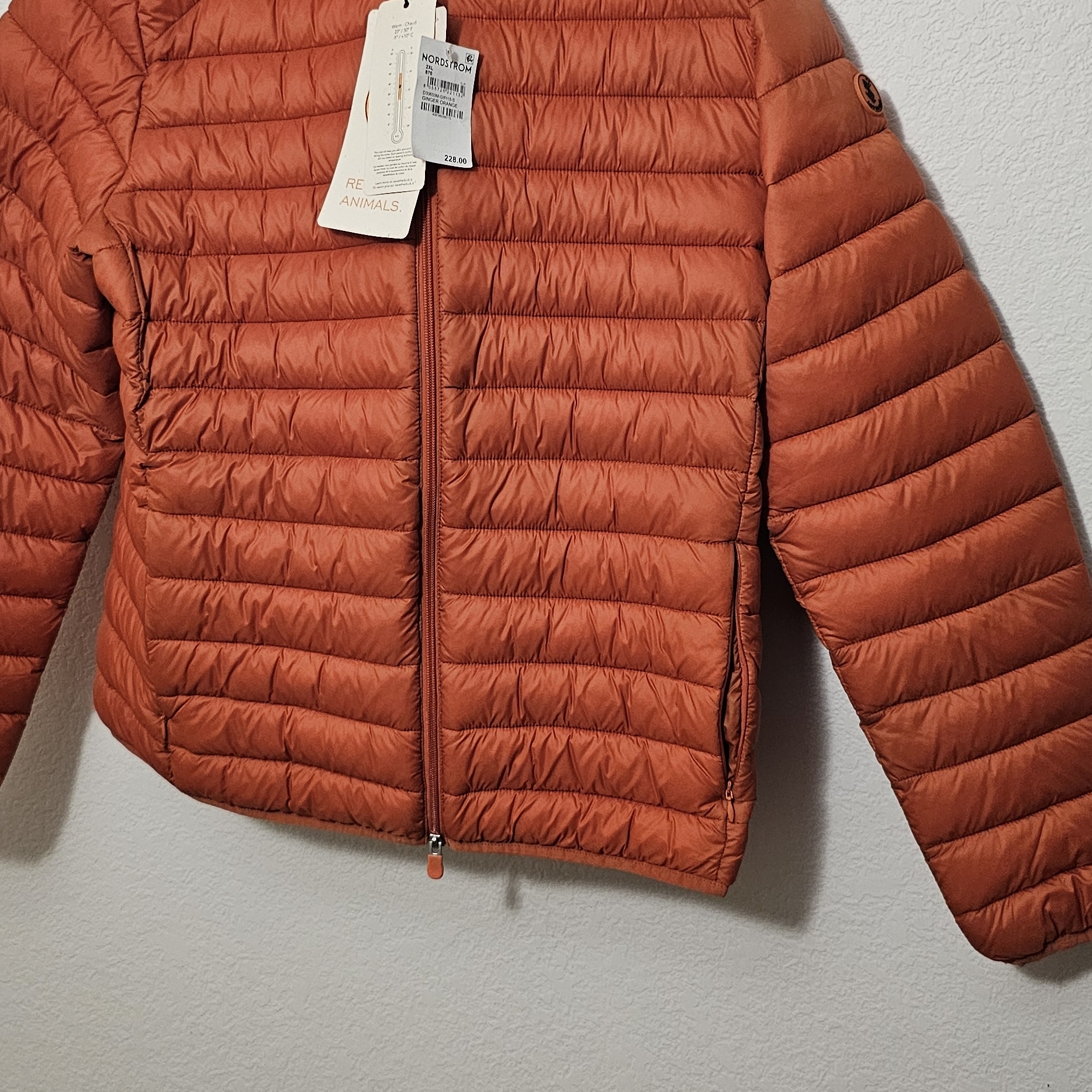 Save The Duck Orange Bomber Jacket
